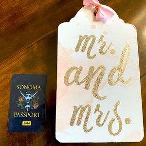 Mr & Mrs Wedding Wooden Sign
